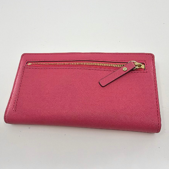 Kate Spade Continental Pink Saffiano Leather Wallet - Picture 3 of 8